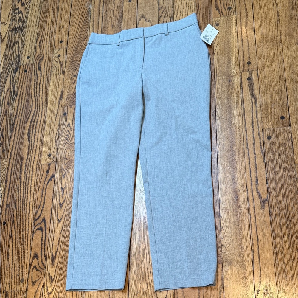 NWT Rachel Zoe sz 8 High-rise straight leg gray pants trousers minimalist